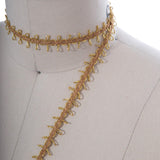 Gimp Trim Looped Edges Gold Silver