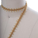 Gimp Picot Edge Trim 5/8" Gold Silver