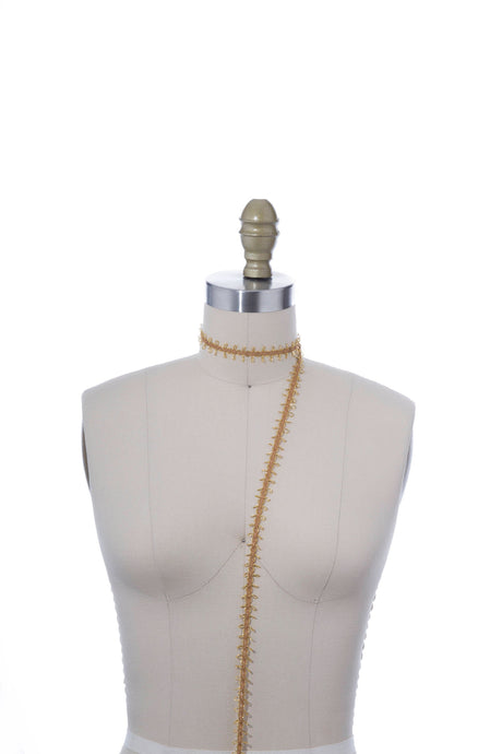 Gimp Picot Edge Trim 5/8" Gold Silver