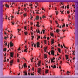 Embroidery Lace Crocheted Coral Fabric