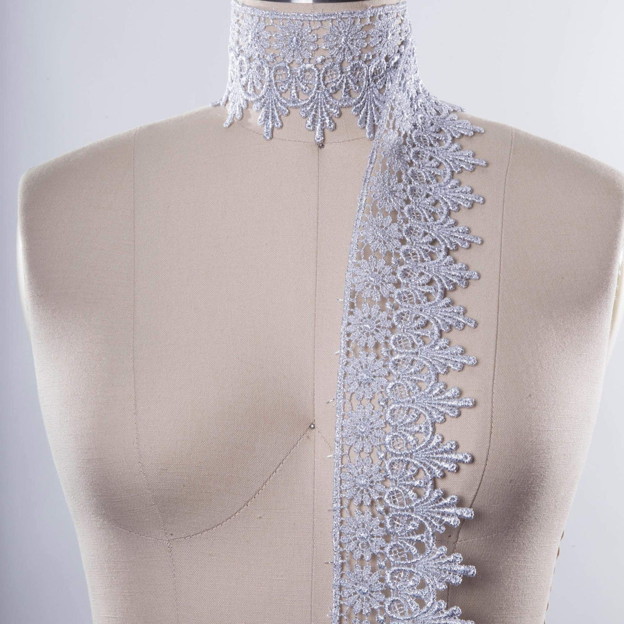 Venice Lace Trim Black 3 Inch