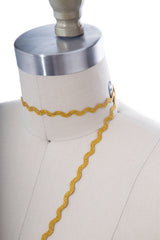Ric Rac Trim Gold Metallic 2 Yards