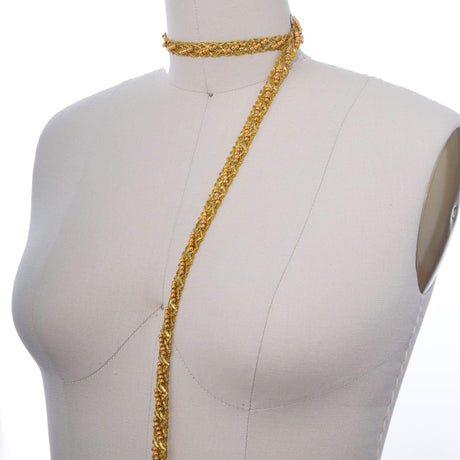 Beaded Gimp Trim Gold Silver