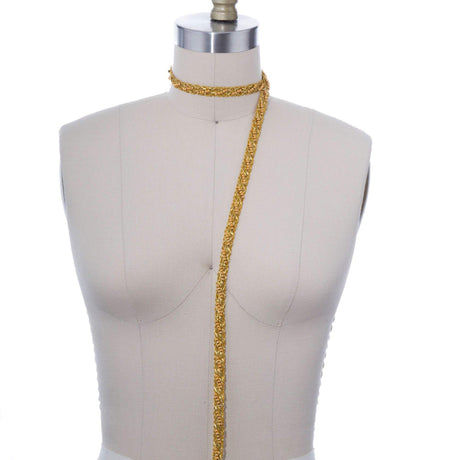 Beaded Gimp Trim Gold 5/8 Inch