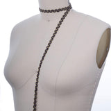 Gimp Trim Navy Gold Scroll 3/8 Inch