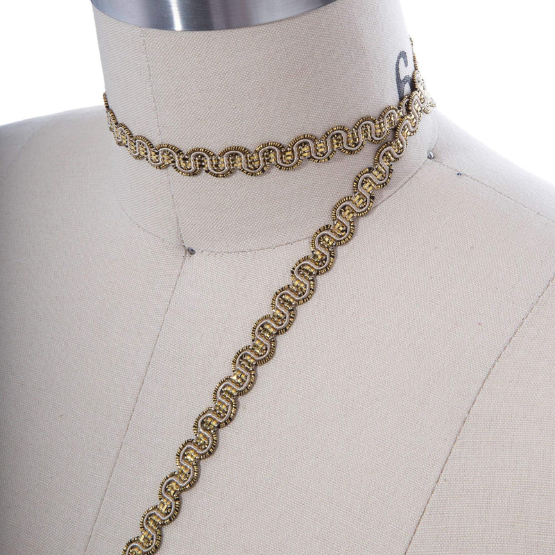 Gimp Trim Beige Gold 3/8 Inch