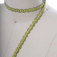 Gimp Trim Gold Accents Lime Green 3/8"