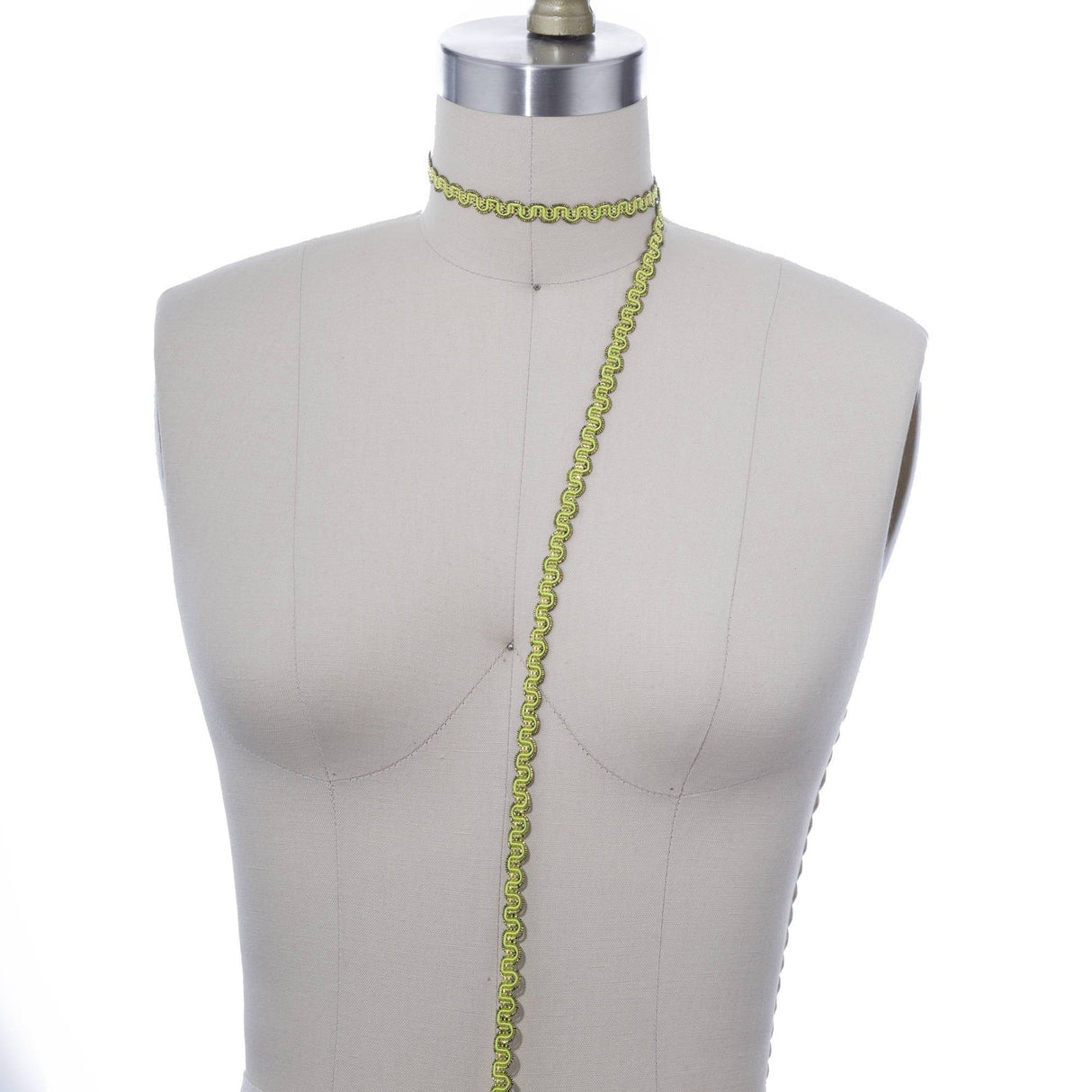 Gimp Trim Gold Accents Lime Green 3/8"