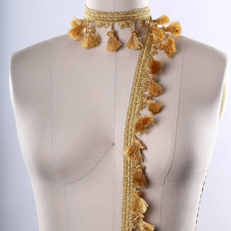 Tassel Fringe Braided Gimp Trim 2"