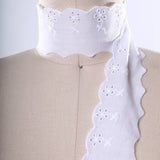Eyelet Cotton Lace Trim White 2in Daisy
