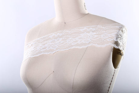 Floral Lace Trim White 2 Yards