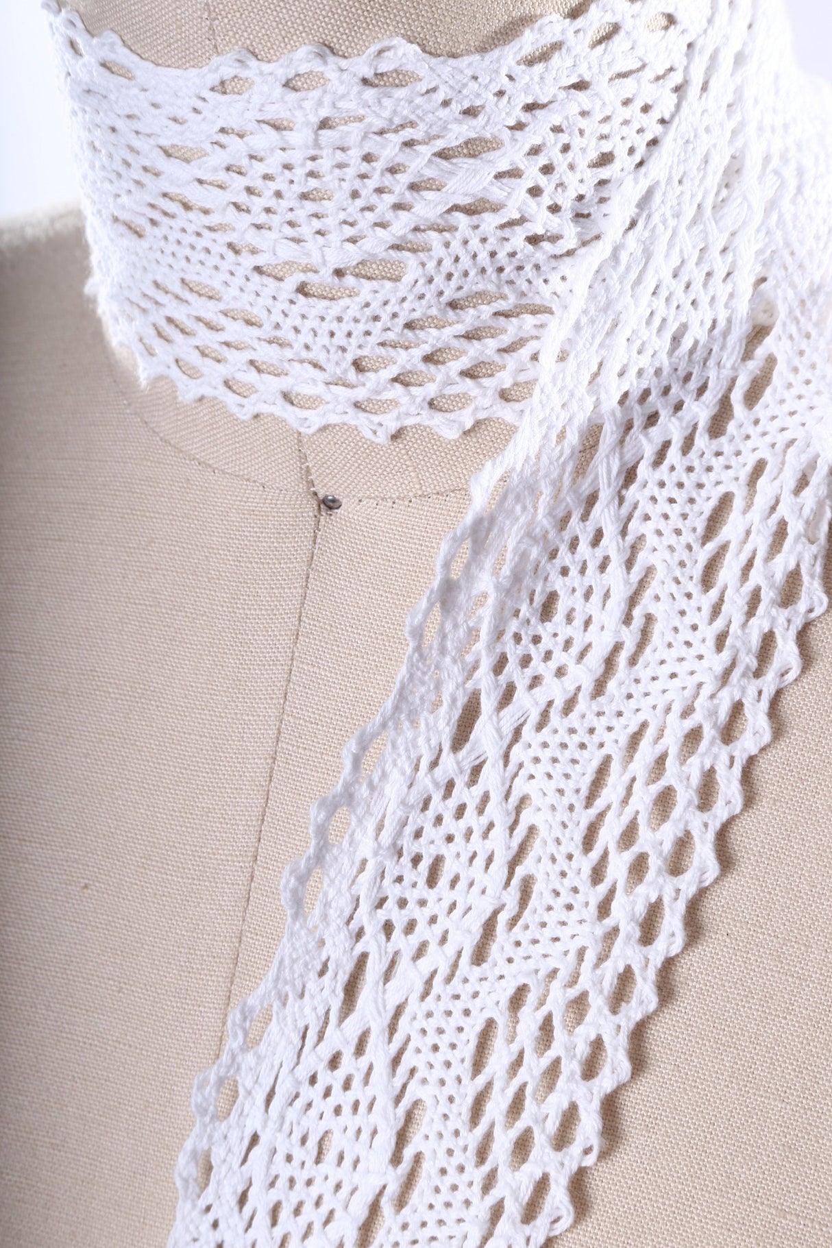 Cluny Lace Trim White 2.25 Inch