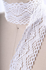 Cluny Lace Trim White 2.25 Inch
