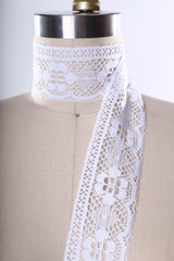 Lace Trim Polyester White Ivory 2 Yards