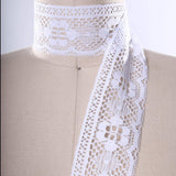 Lace Trim Ivory White Polyester 2 Yards