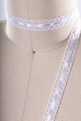 Eyelet Lace Trim White Polyester