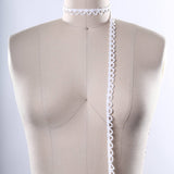 Button Loop Trim White 1/4" Stretch