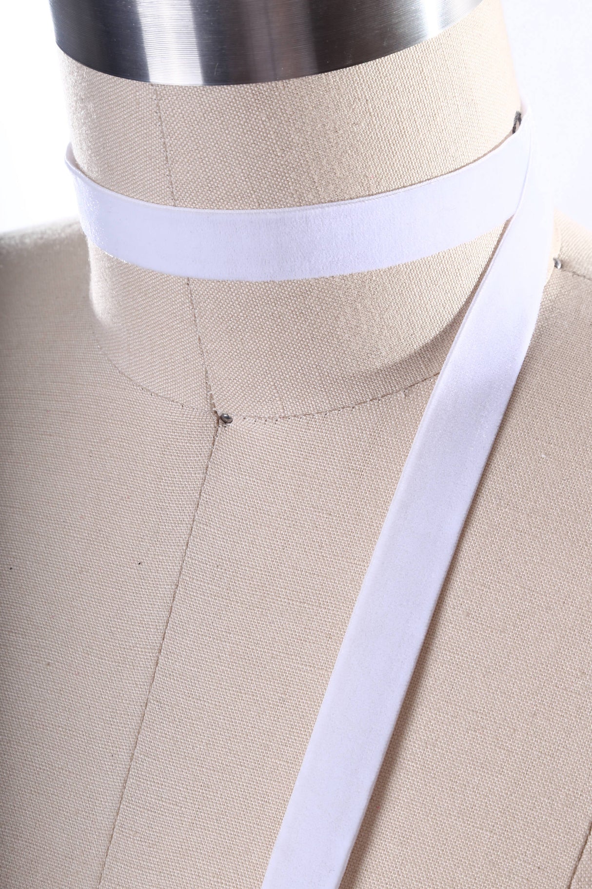 Velvet Ribbon Trim Bright White 2 Yards