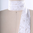 Floral Lace Trim White Polyester 2 Yards