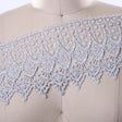 Silver Metallic Venice Lace Trim 4.5 Inch