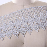 Silver Metallic Venice Lace Trim 4.5 Inch
