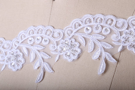 Bridal Lace Trim 3.25 Inch Alencon