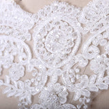 Bridal Lace Trim Ivory White Pearl