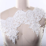 Bridal Lace Trim Ivory White Pearl