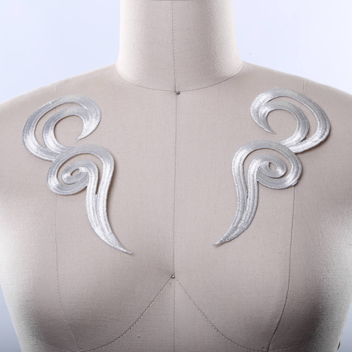 Applique Mirrored Swirl Iron-On