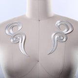 Applique Mirrored Swirl Iron-On