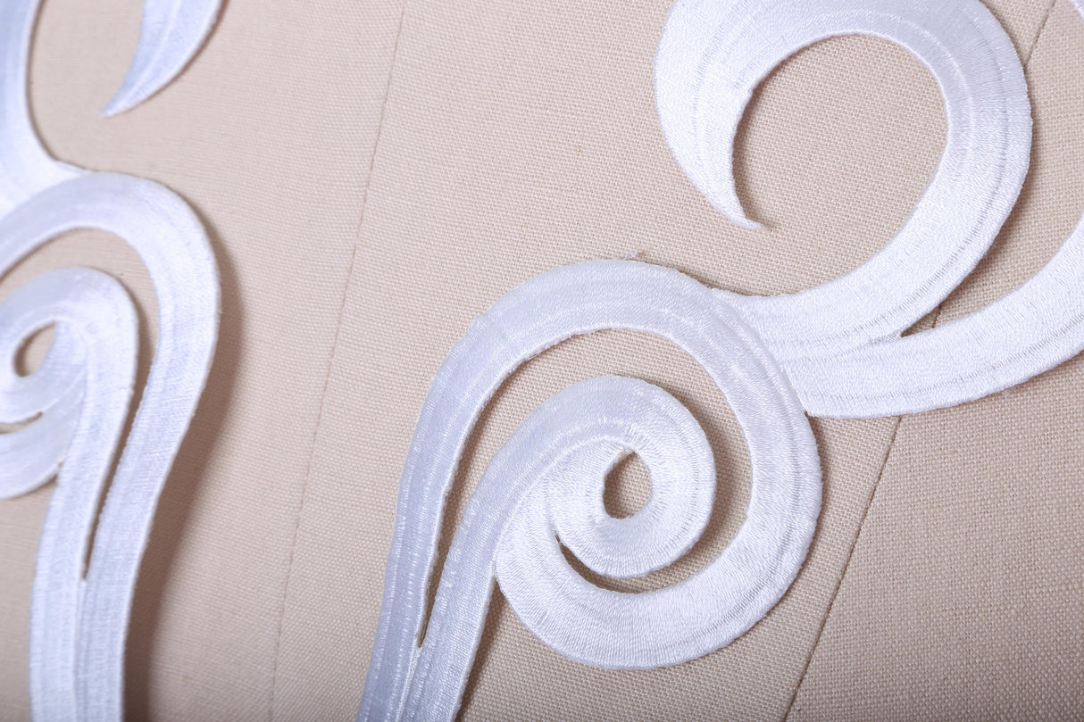 Applique Mirrored Swirl Iron-On