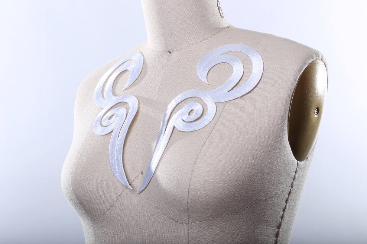 Applique Mirrored Swirl Iron-On