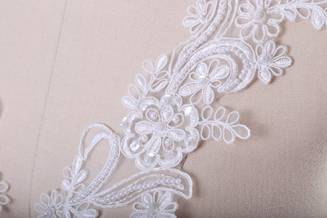 Beaded Lace Bridal Applique