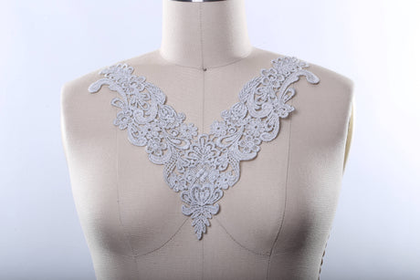 Metallic Venice Lace Applique