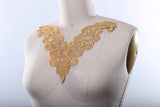 Metallic Venise Lace Applique