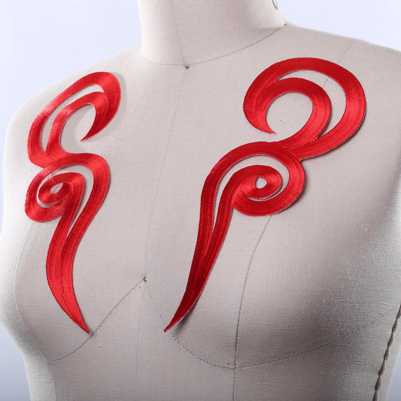 Embroidery Iron-On Swirl Applique