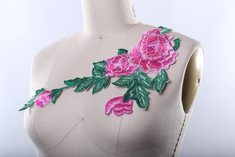 Embroidered Flower Applique Patch