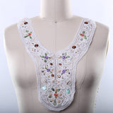 Ivory Lace Collar Applique