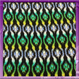 Rayon Challis Lime Green Geometrical Fabric