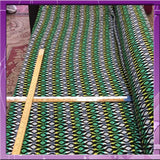 Rayon Challis Lime Green Geometrical Fabric