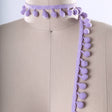 Pom Pom Fringe Trim Lavender 2 Yards