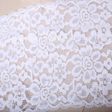 Stretch Lace Trim White 6.25" Wide
