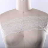 Floral Polyester Lace Trim Black White
