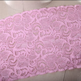 Stretch Lace Trim Pink Heavy Duty