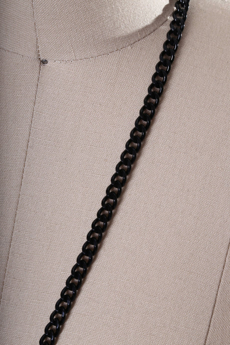 Metal Cord Chain Trim 6mm Glossy