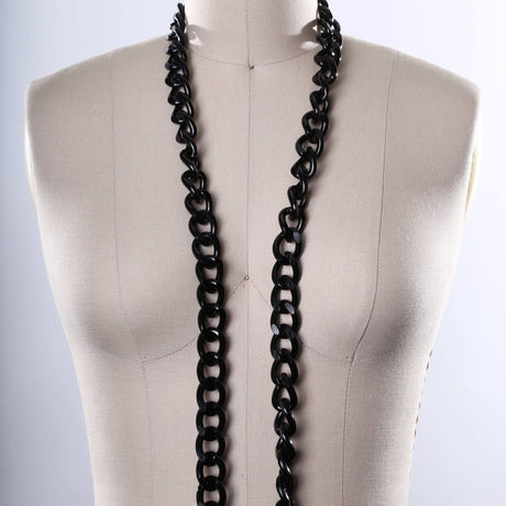Metal Chain Trim 20mm Black