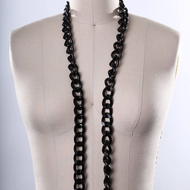 Metal Chain Trim 20mm Black