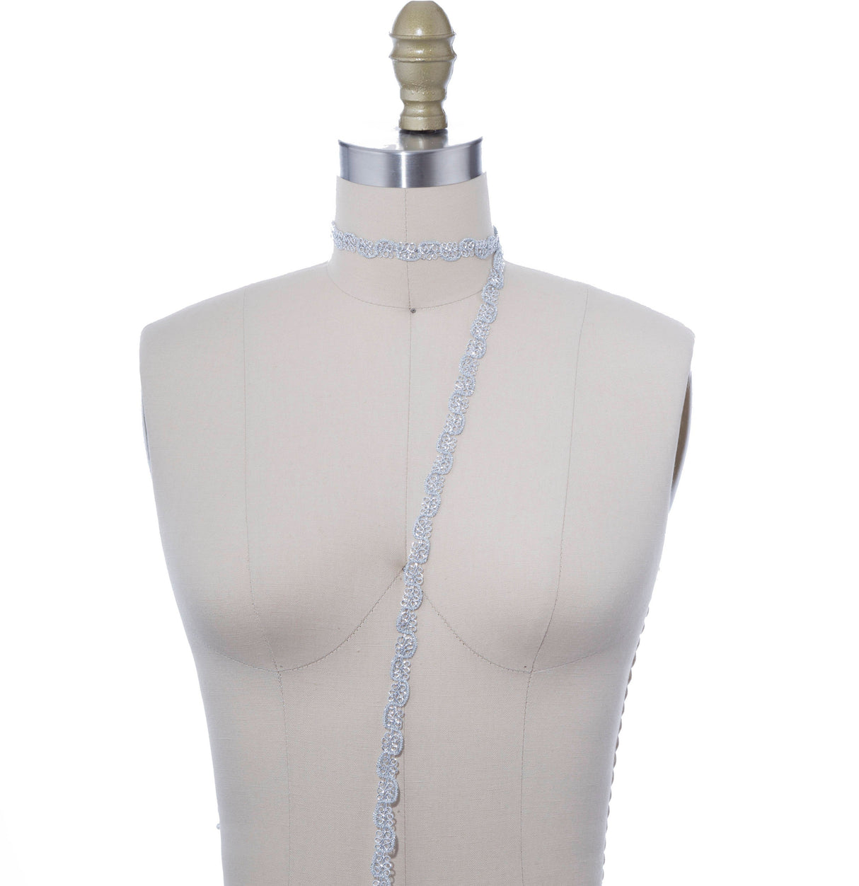 Gimp Braid Metallic Silver Trim