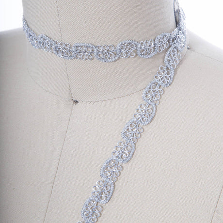 Gimp Braid Metallic Silver Trim