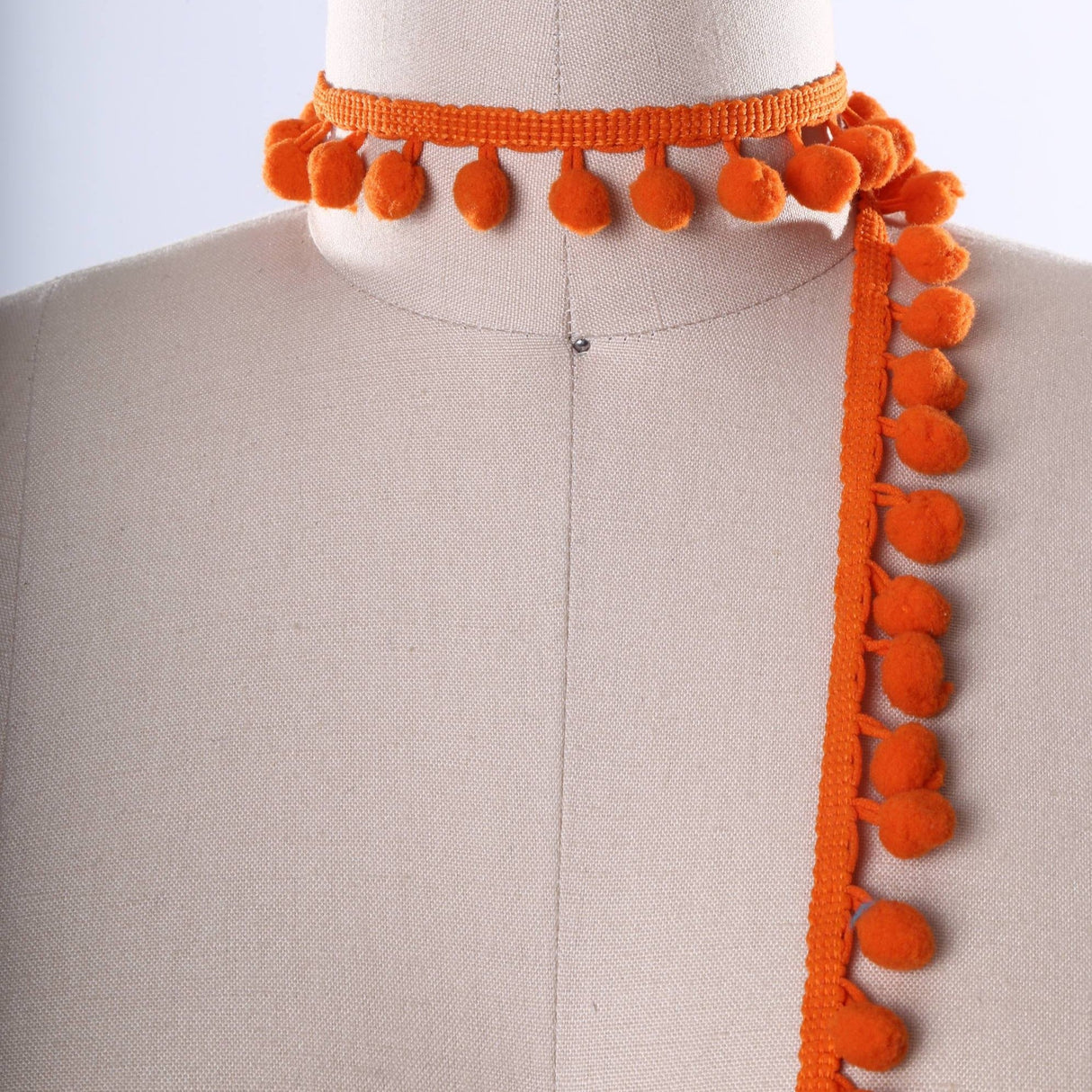 Pom Pom Trim Orange 1 Yard